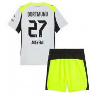 Stroje piłkarskie Borussia Dortmund Karim Adeyemi #27 Koszulka Wyjazdowej dla dzieci 2025-26 Krótki Rękaw (+ szorty)